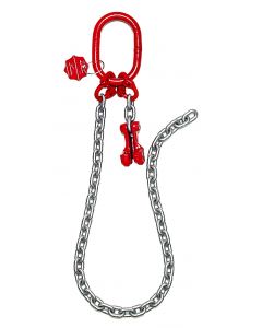 Anschlagkette mit Aufhängering, Verbindungsglied und Verkürzungsklaue, Typ ES-2H