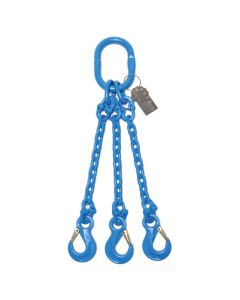 Anschlagkette mit Gabelkopfhaken, Aufhängering und Verbindungsglied, 3-strängig, Typ ES-3AP