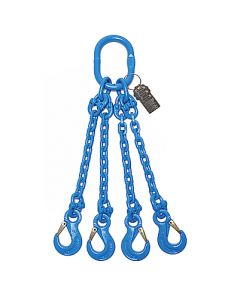 Anschlagkette mit Gabelkopfhaken, Aufhängering und Verbindungsglied, 4-strängig, Typ ES-4AP