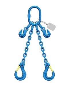 Anschlagkette mit Gabelkopfhaken, Aufhängering, Verbindungsglied und Verkürzungshaken, 2-strängig, Typ ES-2DP