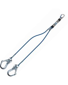 Kernmantelseil-Verbindungsmittel mit Bandfalldämpfer in Y-Ausführung nach EN 354:2010, EN 355:2002