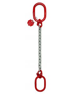 Anschlagkette mit beiderseits Aufhängering und Verbindungsglied, 1-strängig, Typ ES-1C