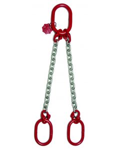 Anschlagkette mit beiderseits Aufhängering und Verbindungsglied, 2-strängig, Typ ES-2C