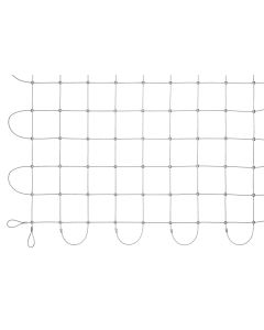 verzinkte Netze mit Aluklemmen-Quadrat-100 x 100 mm-3.0 mm
