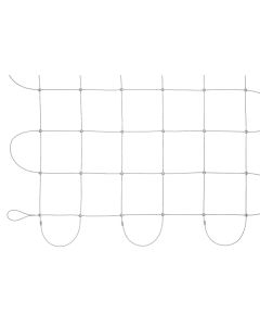 Edelstahlnetze mit Aluklemmen-Quadrat-150 x 150 mm-3.0 mm