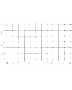 verzinkte Netze mit Aluklemmen-Quadrat-75 x 75 mm-3.0 mm