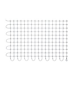 verzinkte Netze mit Aluklemmen-Quadrat-50 x 50 mm-4.0 mm