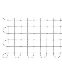 verzinkte Netze mit Aluklemmen-Quadrat-100 x 100 mm-5.0 mm