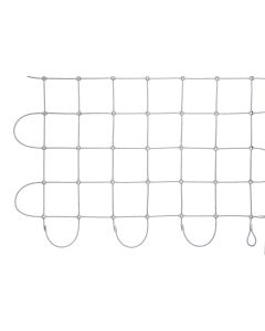 Edelstahlnetze mit Aluklemmen-Quadrat-125 x 125 mm-6.0 mm