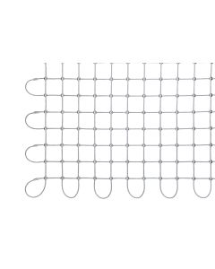 Edelstahlnetze mit Aluklemmen-Quadrat-75 x 75 mm-5.0 mm