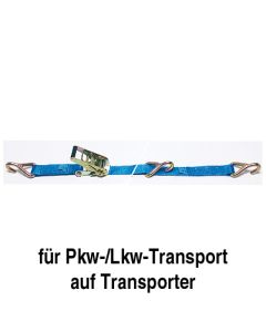 Verzurrsystem mit Spitzhaken, 3,0 m lang 2-teilig, Zurrkraft LC 2.500 daN 76012030