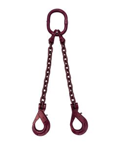 Anschlagkette mit Aufhängering und Automatikhaken, Gk 12, 2-strängig, Typ ES-2MSUN