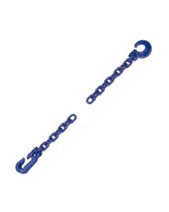 Chokerkette mit Chokerhaken und Schlitzhaken, mit Vierkantkette, Gk 10