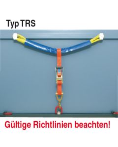 Bandvezurrung mit verstärkter Ausführung und mit 50 mm Zurrgurt, Typ TBR-S
