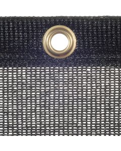 Luftdurchlässige Plane aus Bändchen-Raschelgewirke, 240 g/m² Farbe: schwarz - Standardgröße -