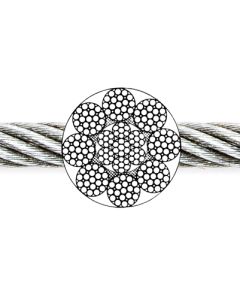 Drahtseil 8x19 Filler+1SE (IWRC) blank, EN 12385-4 früher: DIN 3061