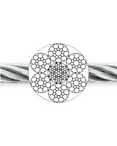 Windenseil 6x19 Seale+1 SE, verzinkt, EN 12385-4, früher: DIN 3058