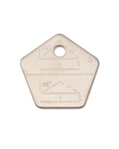 Niro-Kombi-Plakette für ein- und mehrsträngige Ketten ohne Tragkraftangabe