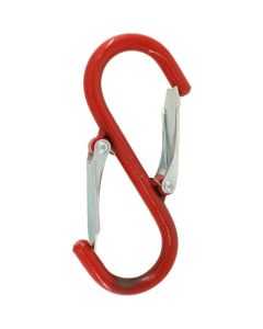 S-Haken, Typ beidseitig offen, mit Sicherungsfalle, Gk 8, lange Bauform