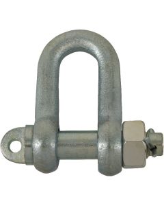 Schäkel ähnlich DIN 82101, Form C mit Mutter und Splint, verzinkt