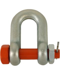 Schäkel HC 1, hochfest gerade Form, mit durchgehendem Bolzen,  Mutter und Splint