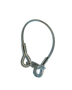 Sicherungsseil ohne Dämpfungselement verzinkt, nach DGUV 215-313 mit Kennzeichnung