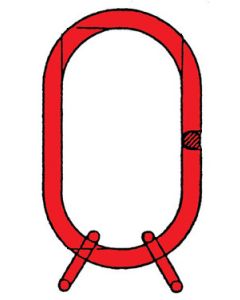 Sonder-Aufhängegarnitur Typ SA für 2-,3- und 4-strängige Kettengehänge, für Kranhaken Nr. 16,  Gk 8