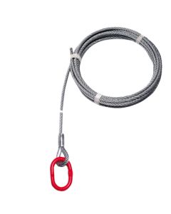 verz. Zurrdrahtseil einers. mit Ring anders. spitz, nach DIN EN 12195-4