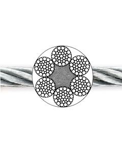 Drahtseil 6x36 + 1 FC  verzinkt, EN 12385-4 früher: DIN 3064