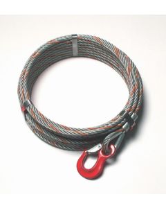 Seilzugseil auf Ring mit Ösenhaken und Spitze, Typ HSZ 1,6 Seil-Ø 11,2 mm