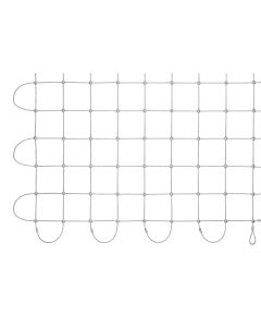 verzinkte Netze mit Aluklemmen-Quadrat-100 x 100 mm-4.0 mm