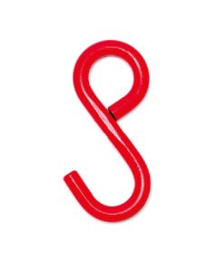S-Haken, Typ einerseits Öse,  Ausführung rot lackiert, Gk 8 (Standard-Länge)