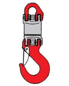 BS-Drallfänger D 2 mit Kuppelglied und Lasthaken in isolierter Ausführung